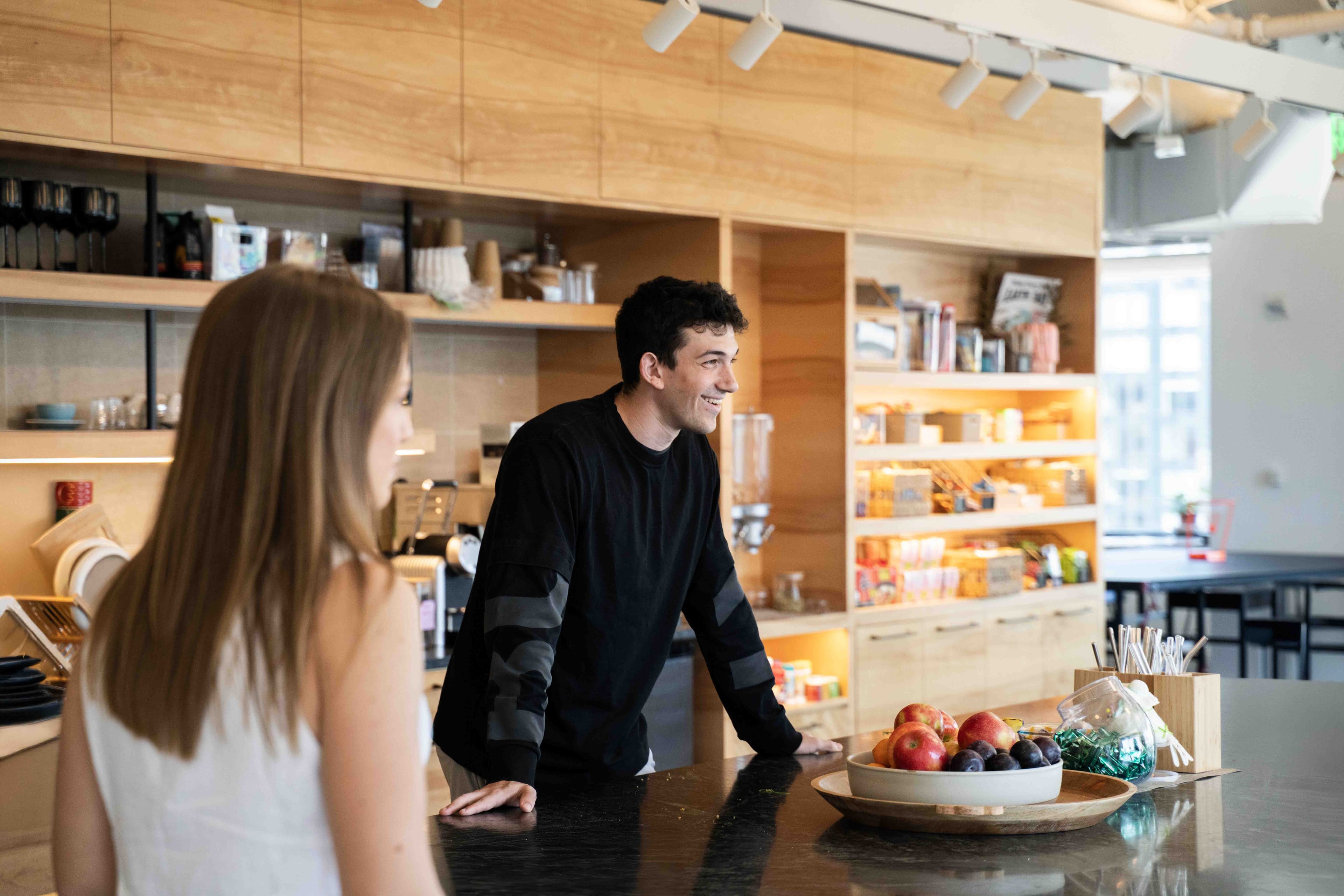 Team members in office
